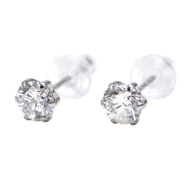 ピアス　両耳1.256ct  天然ダイヤモンドpt900 PT900プラチナ天然ダイアモンドピアスイアリング(両耳)