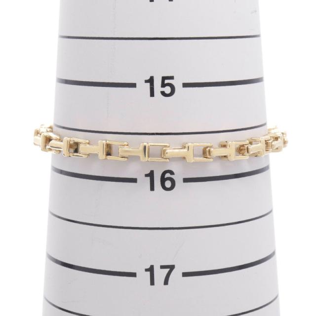 Tiffany Tナローチェーン イエローゴールド ゴールド ブレスレット