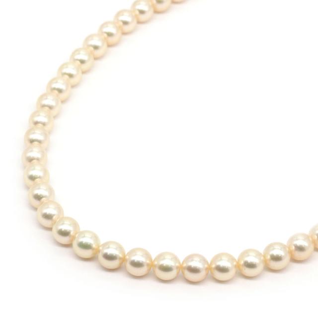 ミキモト 約7mmパールネックレス K18YG あこや真珠 あこやパール 真珠ネックレス 1連パール イエローゴールド 40cm 中古 送料無料の通販は 108,900円