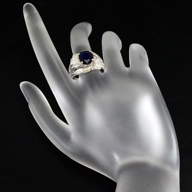 pt900k18コンビサファイアリング約8号 Pt900 サファイアリング 8号 pt900k18コンビサファイアリング約8