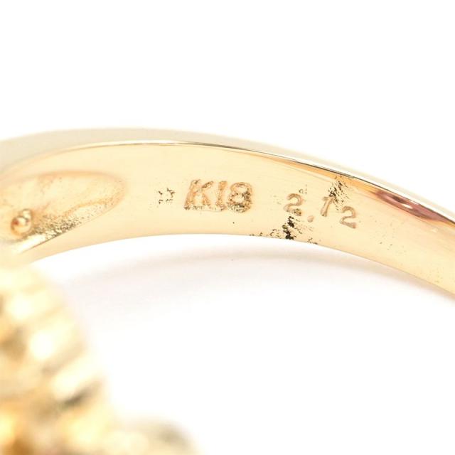 2.12ct天然ロードライトガーネットリング K18YG 11号 オーバルカット  