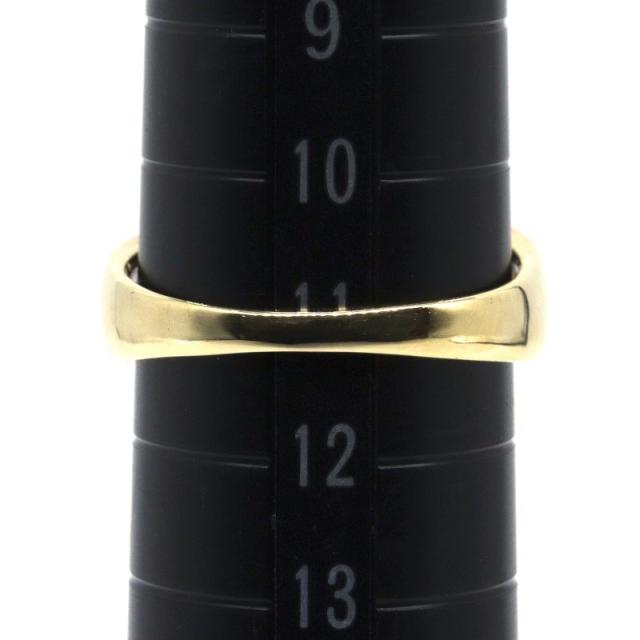 0.69ct天然ダイヤモンドリング 11号 K18YG ダイヤリング 2列 レール  