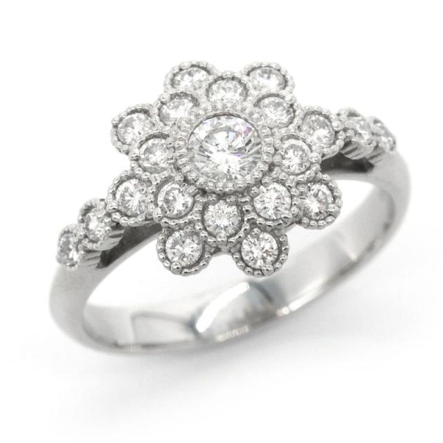 天然ダイヤモンド プラチナリング 11号