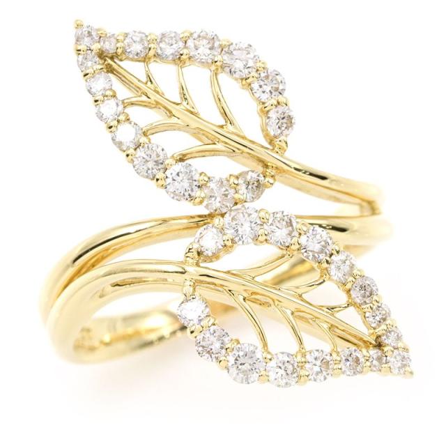 厳選/高品質】天然 ダイヤモンド リング 指輪 0.5ct 18金 YG