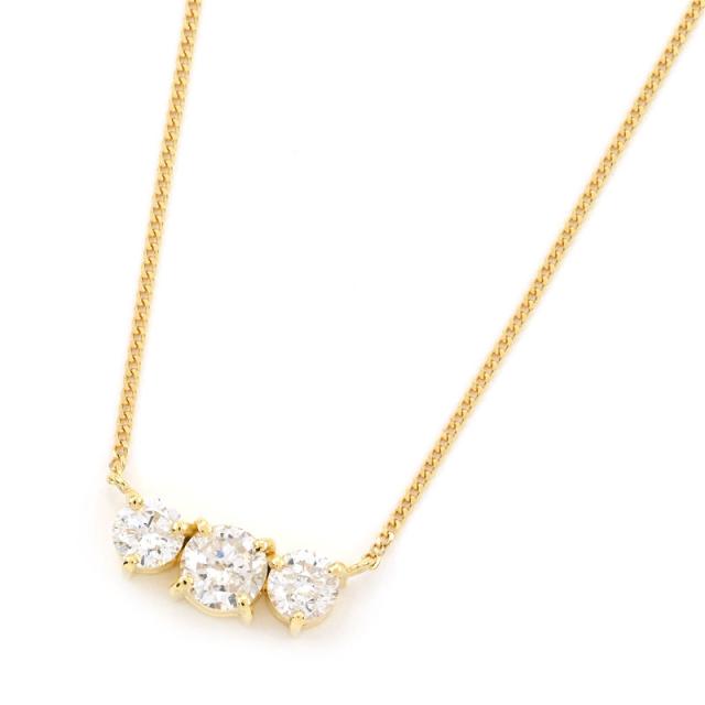 K18YG イエローゴールド ダイヤモンド ネックレス/ペンダント