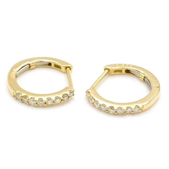 K18YG　フープピアス　ジュエリーツツミ K18YG フープ ピアス ジュエリーツツミ購入 K18YGフープピアス