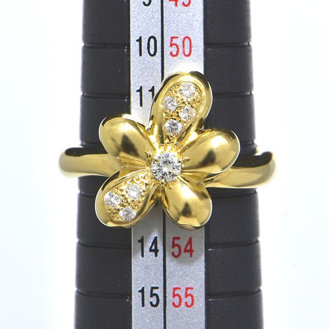 k18 ダイヤモンド　リング　約12号 K18イエローゴールド ダイヤモンド リング J427262 | ユキザキセレクト