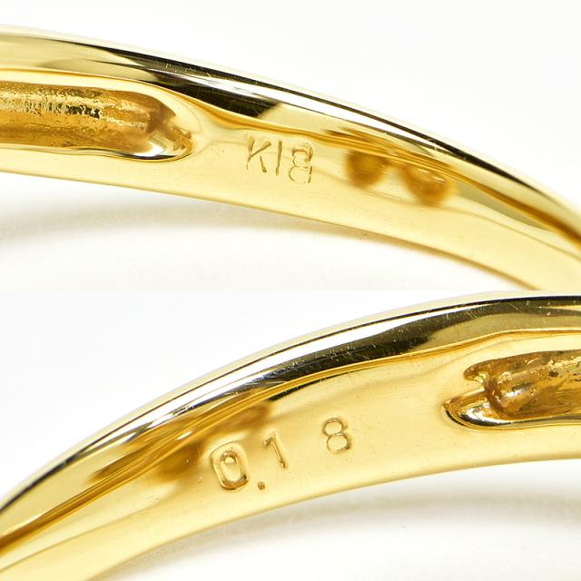 K18YG 12号 地金リング イエローゴールド リング K18 18金 ゴールド