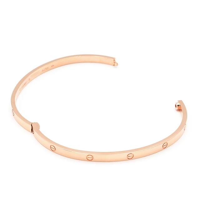 カルティエ LOVE BRACELET ラブブレス サイズ:19 K18YGオープンカフブレスバングル 中古 OS06 カルティエ(Cartier) カルティエ バングル ラブブレス 18KYG イエロー