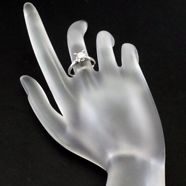 ツツミpt900 1カラットダイヤモンドリング12号 プラチナダイヤモンド