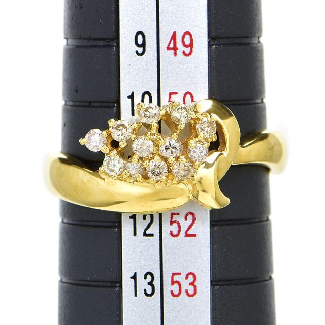 ジュエリーマキ◇K18YG*11号*ルビー＆ダイヤモンドリング ジュエリー