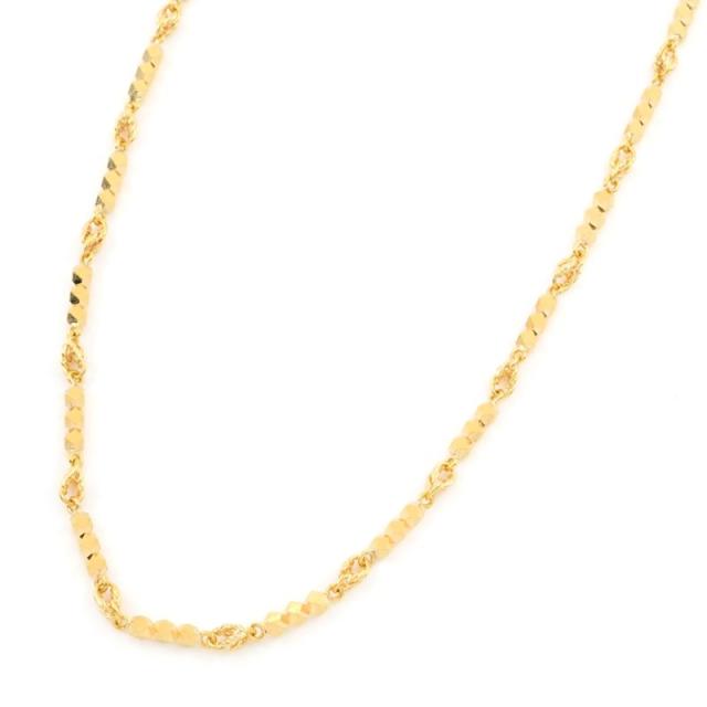 K18YG ミラーカットチェーン ネックレス K18MPG ミラーカットチェーン