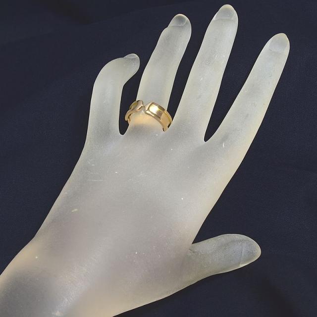 カルティエ C2リング #52 12号 K18YG Cドゥカルティエリング 2Cリング