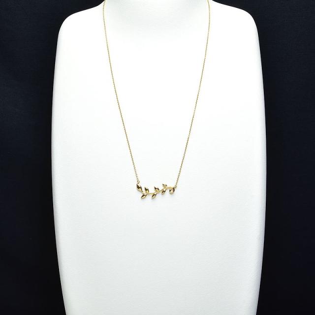 ティファニー オリーブリーフヴァインペンダント 60021522 K18RG  