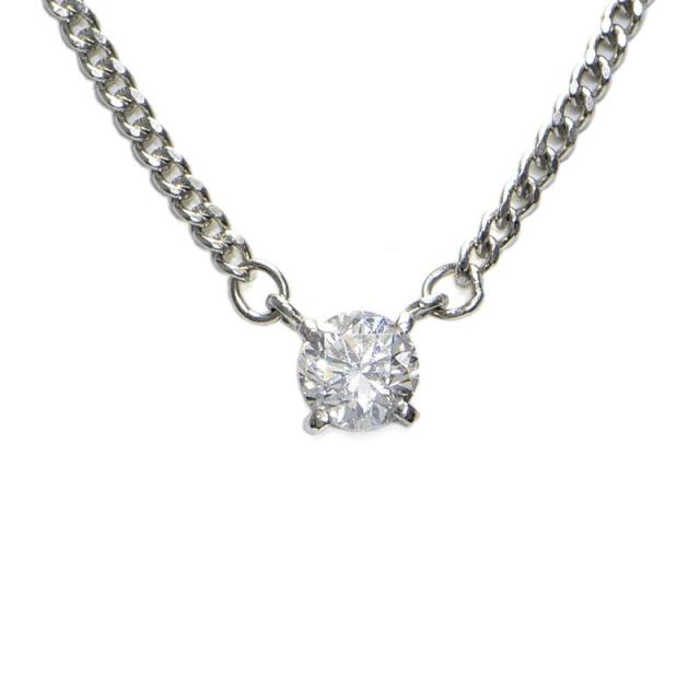 0.26ct天然ダイヤモンドネックレス Pt850 1粒ダイヤネックレス 1Pダイヤ 1粒ダイヤ ソリティアネックレス プラチナ 地金4.0g 中古 送料無料