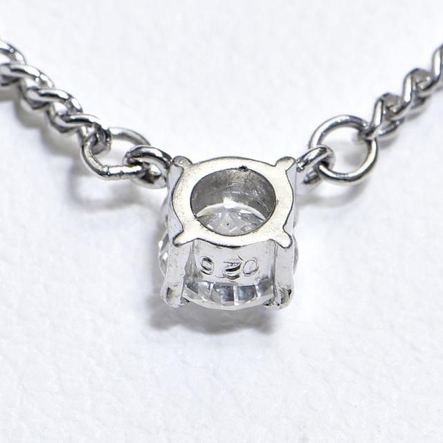 0.26ct天然ダイヤモンドネックレス Pt850 1粒ダイヤネックレス 1Pダイヤ 1粒ダイヤ ソリティアネックレス プラチナ 地金4.0g 中古 送料無料_2