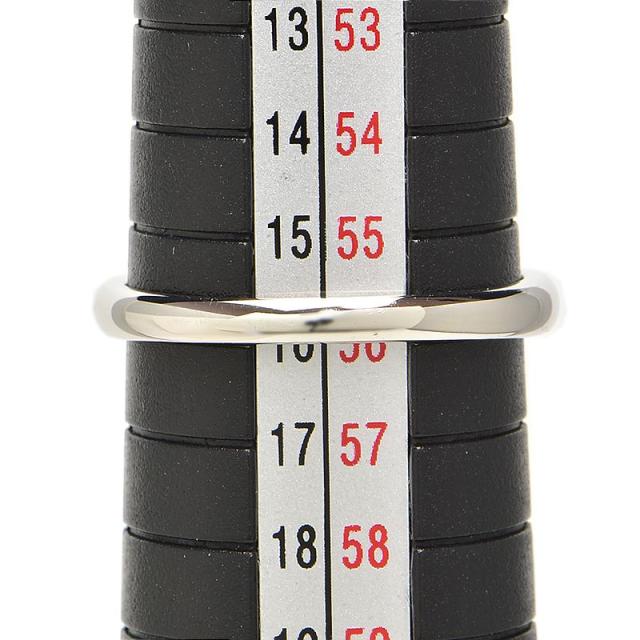 0.62ct天然ブルーサファイアリング 16号 Pt900 0.36ct天然ダイヤモンド フラワーモチーフリング 四弁花 プラチナ 地金4.1g 中古 送料無料_3