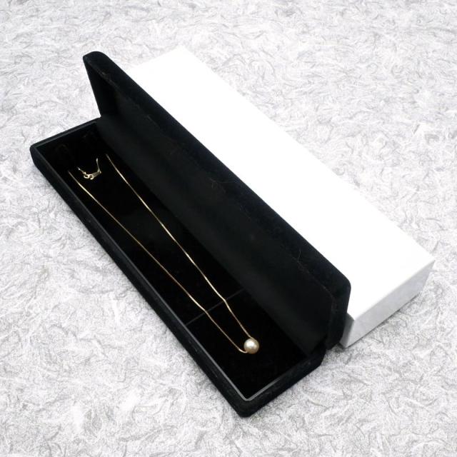 約8mm天然あこやパールネックレス K18YG あこや真珠ネックレス 1粒パール 一粒パール 1Pパール イエローゴールド 地金約1.8g 中古 送料無料_3