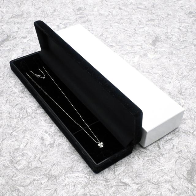 0.2ct天然ダイヤモンドネックレス K18WG ハートモチーフネックレス 3粒ダイヤモンドネックレス ホワイトゴールド 地金1.9g 中古 送料無料_3