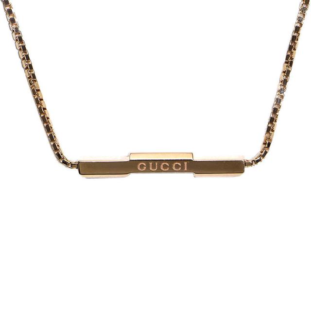 グッチ リンクトゥラブネックレス? 662108 J8500 5702 K18PG Gucci Link to Love ネックレス バー ピンクゴールド 地金5.4g 中古 送料無料