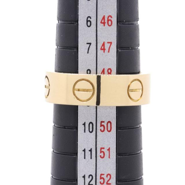 カルティエ ラブリング #49 8.5号 K18YG LOVEリング 平打ちリング ビスモチーフ イエローゴールド 地金6.3g  中古 送料無料_4