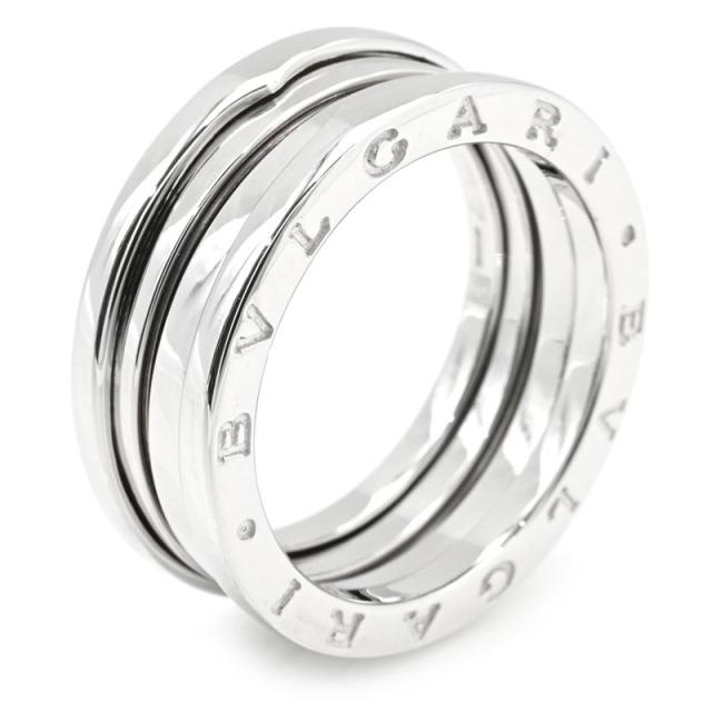 ブルガリ ビー・ゼロワン 3バンド リング 324308 #60 19号 K18WG B-zero1 ビーゼロワン 18金 ホワイトゴールド 地金11.8g 中古 送料無料