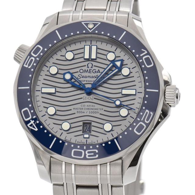 [3年保証] オメガ メンズ シーマスター ダイバー 300M 210.30.42.20.06.001 箱保 裏スケ カレンダー グレー 自動巻き 腕時計 中古 送料無料の通販は 292,050円