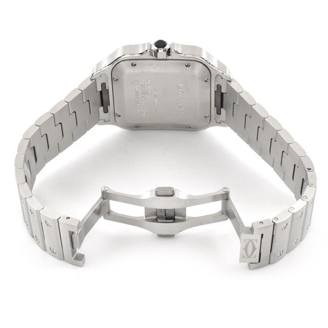 [3年保証] カルティエ メンズ サントスドゥカルティエウォッチLM WSSA0037 サントスLM カレンダー グレー 自動巻き 腕時計 中古 送料無料の通販は