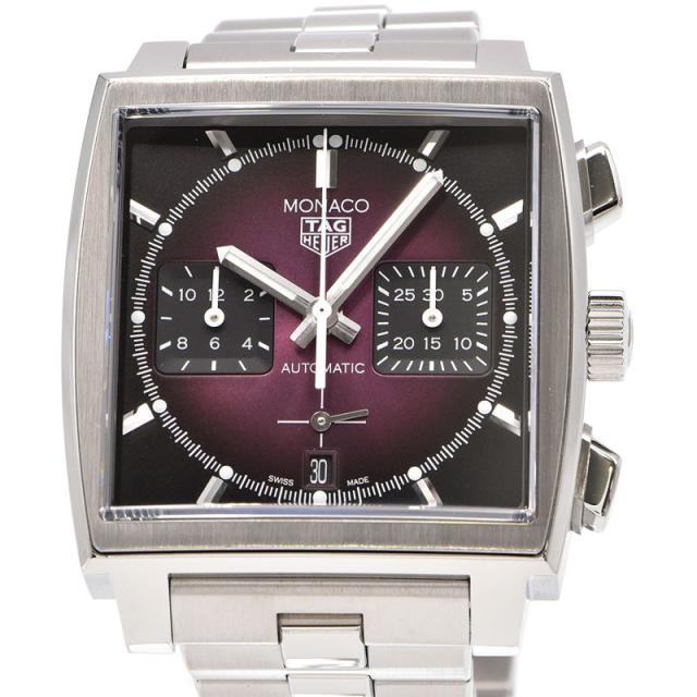 [3年保証] タグホイヤー メンズ モナコ キャリバーホイヤー02 CBL2118.FC6518 CBL2118 クロノグラフ 裏スケ 自動巻き 腕時計 中古 送料無料の通販は