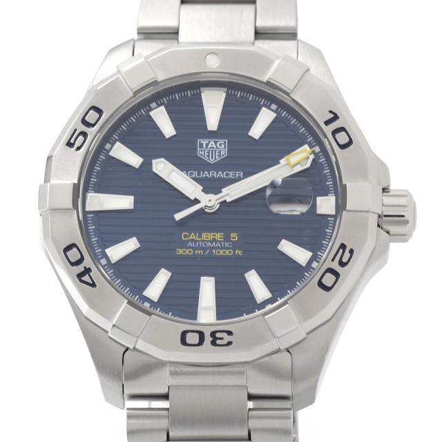 [3年保証] タグホイヤー メンズ アクアレーサー WAY2012.BA0927 WAY2012 ダイバーズウォッチ ブルー文字盤 自動巻き 腕時計 中古 送料無料の通販は