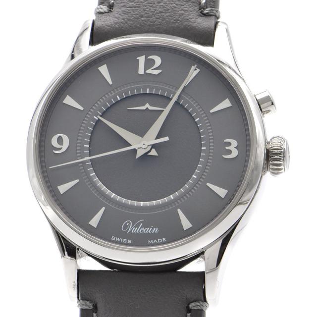 ヴァルカン メンズ ゴールデンヴォイスロンド 100117.088 サイレントアラーム グレー文字盤 手巻き 腕時計 中古 送料無料の通販は