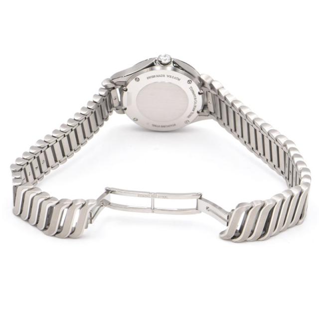 [3年保証] ティファニー レディース メトロ 2ハンド 60874859 ダイヤベゼル ダイヤインデックス ブルー クオーツ 腕時計 中古 送料無料