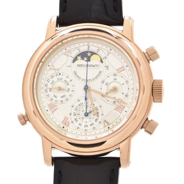 シェルマン メンズ グランドコンプリケーション プレミアム 6771-T011179TA クロノグラフ ムーンフェイズ クオーツ 腕時計 中古 送料無料の通販は 52,800円