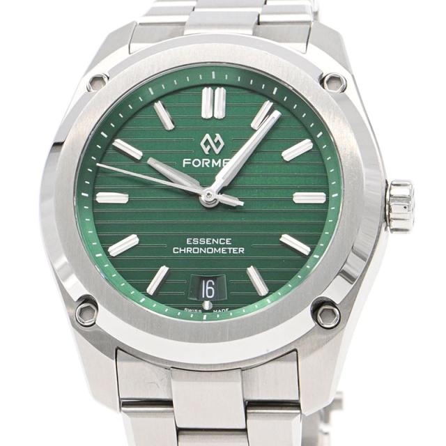 [3年保証] フォーメックス メンズ エッセンス 39MM 0333.1.6600 裏スケルトン シースルーバック グリーン 自動巻き 腕時計 中古 送料無料の通販は