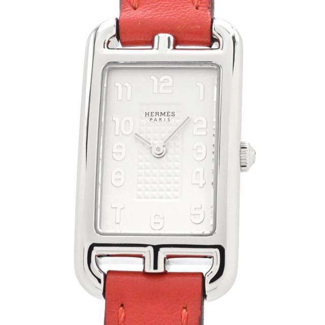 [3年保証] エルメス レディース ナンタケット NA2.210.220/WW9T NA2.210 ホワイト 白文字盤 クオーツ 腕時計 中古 送料無料