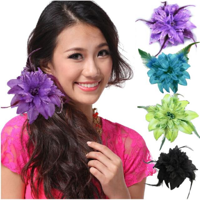 選べるカラー コサージュ 羽根 フェザー レース ヘッドドレス ヘアアクセサリー 髪飾り 和風 浴衣 結婚式 卒業式 ダンス衣装にぴったりの通販はau Pay マーケット ダンス衣装専門店 ミカドレスーau Pay マーケット