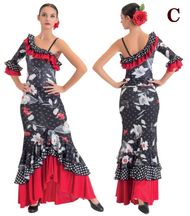 フラメンコ スカート スペイン製 ハイウエスト ベルト風 ２way マーメイド ファルダ セミマーメイド ワンピース フラメンコ衣装 練習 M Lの通販はau Pay マーケット ダンス衣装専門店 ミカドレスーau Pay マーケット