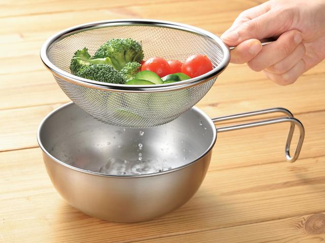 よこやま 新潟県燕市産 丈夫なステンレス製 食洗機対応 ガス火、焚火