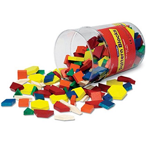 ★ Wooden Pattern Blocks 木のおもちゃ 図形ブロック (パターンブロック) 木製