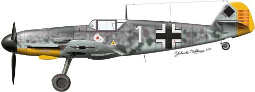 ハセガワ SP256 1/48 メッサーシュミット Bf109F-4 プリラーの