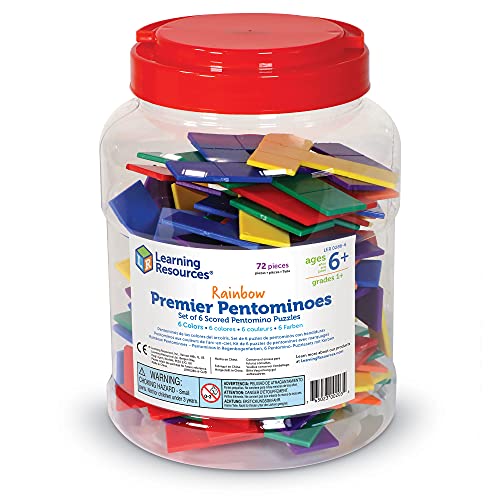 ラーニング リソーシズ(Learning Resources) 知恵の板 レインボー ペントミノ Rainbow Premier Pentominoe