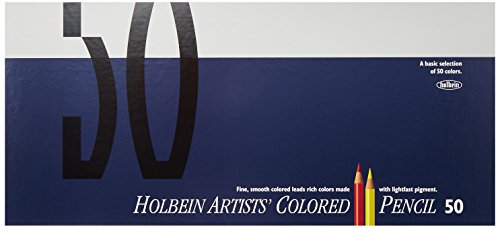 ホルベイン 色鉛筆 50色 セット 紙函 ホルベイン・水彩色鉛筆 50色 全色セット（紙箱入り）WP195 ホルベイン