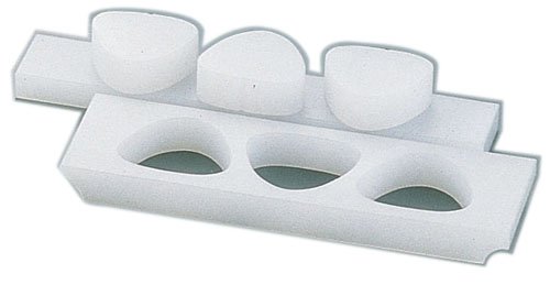 山県化学 押し蓋付 おにぎり型 B型 6穴 小 ポリエチレン 日本製 BON136の通販は