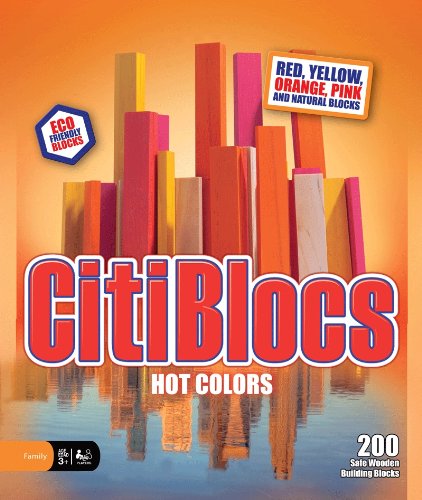 木製ブロック CitiBlocs シティブロックス ホットカラーセット200ピース