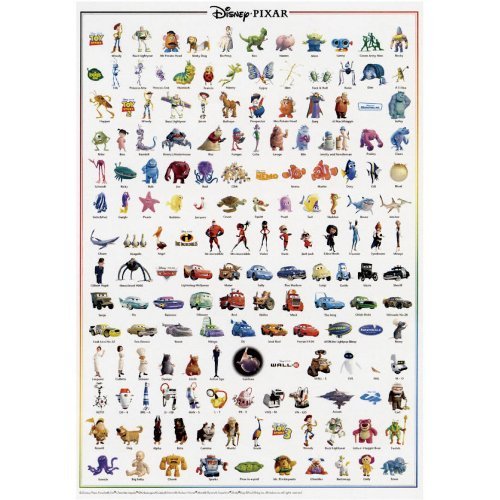 ピクサーオールキャラクターズ　ジグソーパズル　1000ピース　テンヨー ピクサーオールキャラクターズ ジグソーパズル 1000ピース テンヨー