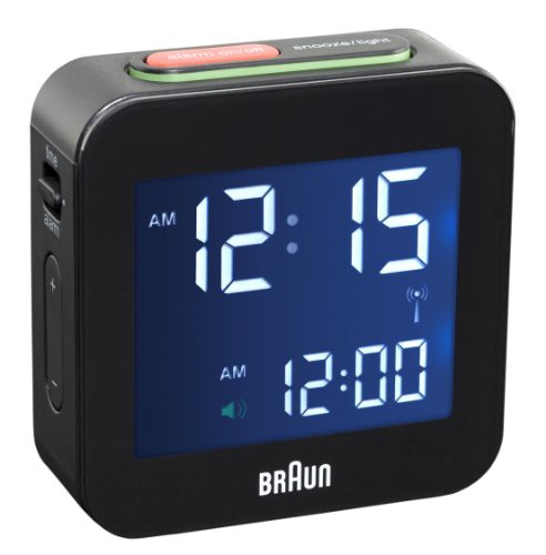 ☆ BRAUN デジタルクロック BNC008 ブラック アラーム [並行輸入品]の