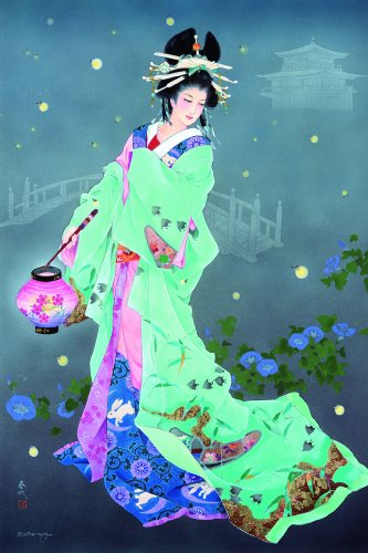 ★ 1000平和条約 謎合わせ 脳力読み合わせる謎合わせ 蛍夜 (50x75糎)