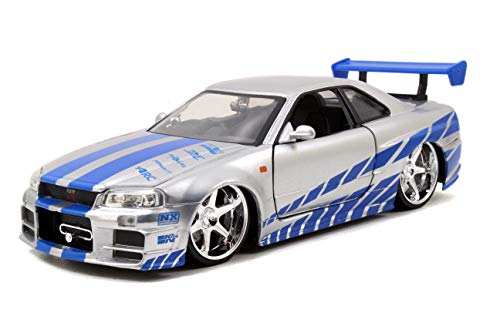jada toys 1/24 FAST&FURIOUS ミニカーBRIAN'S NISSAN SKYLINE GT-R(R34)