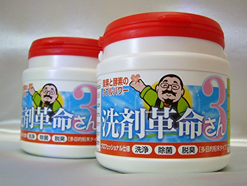 酸素と酵素のダブルパワー 洗剤革命3さん 300ｇ ×２個セット