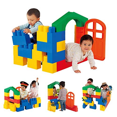 ピープル 全身でブロック 入って遊べるセット 作ったものに入って遊べる 頭が育つ 作例20通り以上 1歳が自分で積める 5種類23パーツ入り YG-1